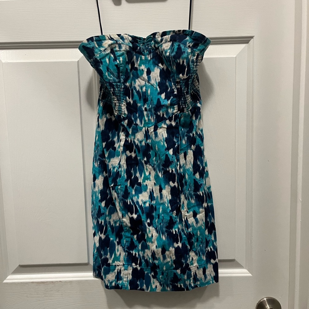 Free People Boho Strapless Mini Dress – Coastal Cutie 💙